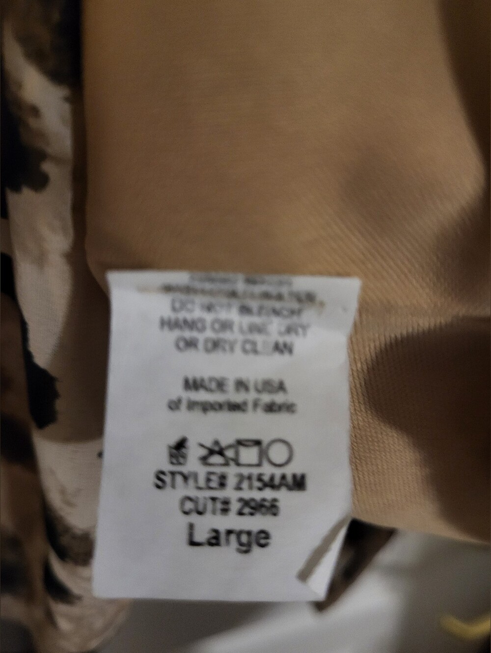 Adrienne Leopard Print Mini Dress - Tan & Black L - Picture 7 of 10